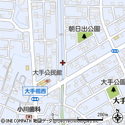 大手橋周辺の地図