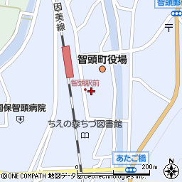 智頭町商工会周辺の地図