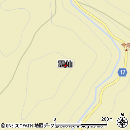 滋賀県犬上郡多賀町霊仙周辺の地図