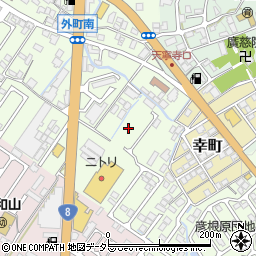 滋賀県彦根市外町周辺の地図