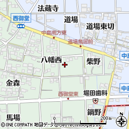 愛知県一宮市萩原町西御堂八幡西69周辺の地図