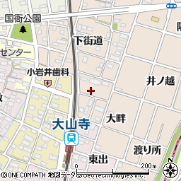 愛知県岩倉市曽野町井ノ越周辺の地図