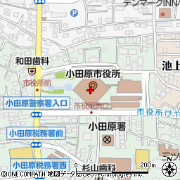 小田原市役所周辺の地図