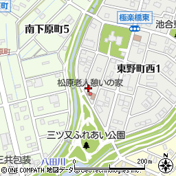 愛知県春日井市東野町西1丁目8-2周辺の地図