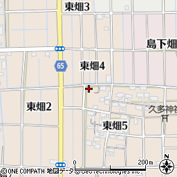 愛知県稲沢市東畑周辺の地図