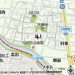 愛知県岩倉市川井町井上周辺の地図