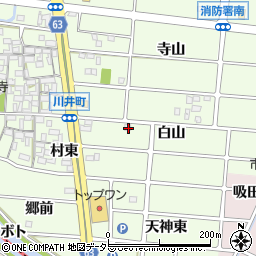 愛知県岩倉市川井町吸田周辺の地図