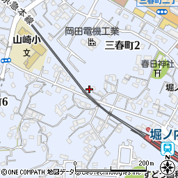 神奈川県横須賀市三春町2丁目42周辺の地図