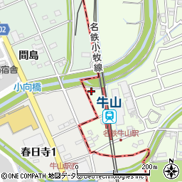愛知県春日井市牛山町934-2周辺の地図