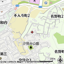 神奈川県横須賀市汐見台3丁目22周辺の地図