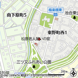 愛知県春日井市東野町西1丁目8-20周辺の地図