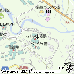 四季倶楽部フォレスト箱根駐車場周辺の地図