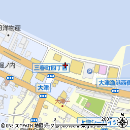 ユニクロ横須賀大津店駐車場周辺の地図