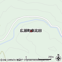 島根県安来市広瀬町東比田周辺の地図