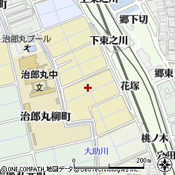 愛知県稲沢市陸田花塚町周辺の地図