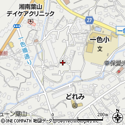 神奈川県三浦郡葉山町一色1100-25周辺の地図