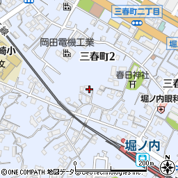 神奈川県横須賀市三春町2丁目26周辺の地図