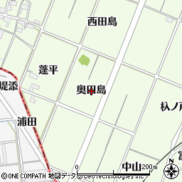 愛知県一宮市玉野奥田島周辺の地図