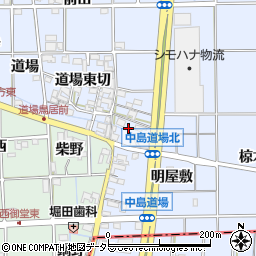 愛知県一宮市萩原町中島高道周辺の地図