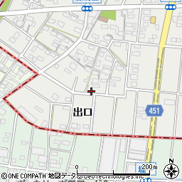 愛知県小牧市藤島町居屋敷158周辺の地図