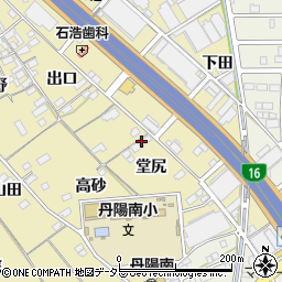愛知県一宮市丹陽町九日市場（堂尻）周辺の地図