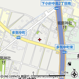 愛知県小牧市多気中町71周辺の地図