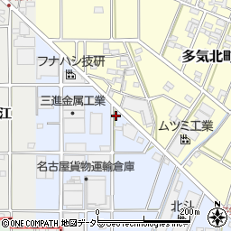 愛知県小牧市多気西町87周辺の地図