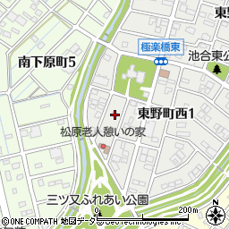 愛知県春日井市東野町西1丁目8-11周辺の地図