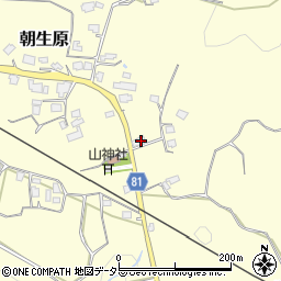 千葉県市原市朝生原580-3周辺の地図