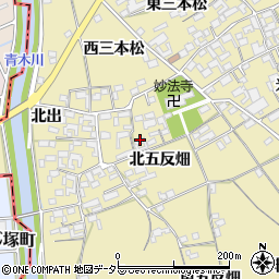 愛知県一宮市丹陽町九日市場（北五反畑）周辺の地図