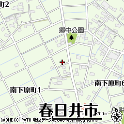 愛知県春日井市南下原町周辺の地図