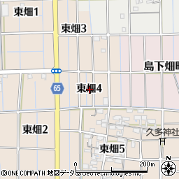 愛知県稲沢市東畑4丁目周辺の地図