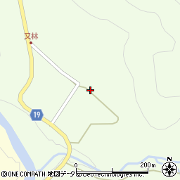 京都府南丹市美山町又林畷周辺の地図