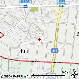 愛知県小牧市藤島町居屋敷167周辺の地図