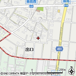 愛知県小牧市藤島町居屋敷161周辺の地図