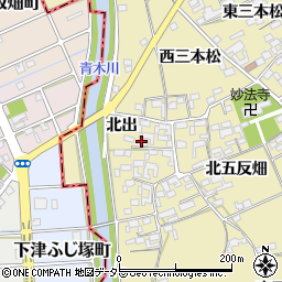 愛知県一宮市丹陽町九日市場北出周辺の地図