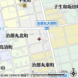 愛知県稲沢市治郎丸大明町周辺の地図