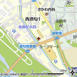 デニーズ小田原酒匂店周辺の地図