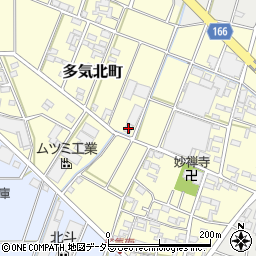 愛知県小牧市多気北町170-1周辺の地図