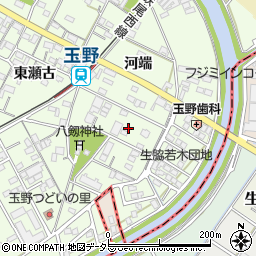 愛知県一宮市玉野（渕ケ巻）周辺の地図