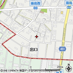 愛知県小牧市藤島町居屋敷155周辺の地図