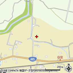 千葉県いすみ市佐室周辺の地図