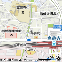 サニーコート高蔵寺北周辺の地図