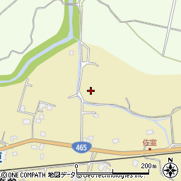 千葉県いすみ市佐室周辺の地図