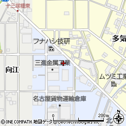 愛知県小牧市多気西町37周辺の地図