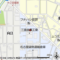 愛知県小牧市多気西町34周辺の地図