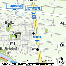愛知県岩倉市川井町井上1232周辺の地図