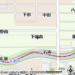 愛知県岩倉市川井町下田南周辺の地図