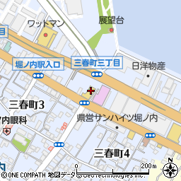 ウエインズトヨタ神奈川横須賀三春町店周辺の地図