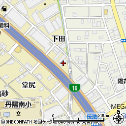 愛知県一宮市丹陽町九日市場下田87周辺の地図
